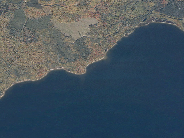 Aerial image of Outward Bound (Moosehead Lake Shoreline Public Land)