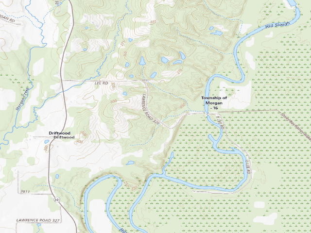 USGS topographic map of Overflow Camping Area #2