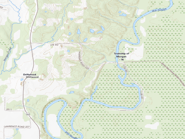 USGS topographic map of Overflow Camping Area #3