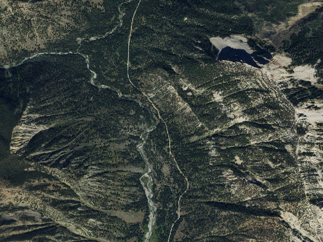 Aerial image of Overlook Camp