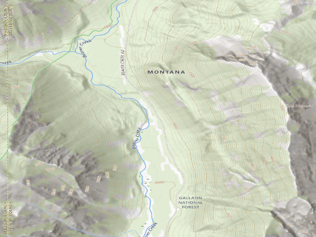 USGS topographic map of Overlook Camp