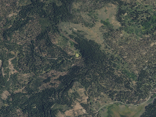 Aerial image of Overton Reservoir Campground