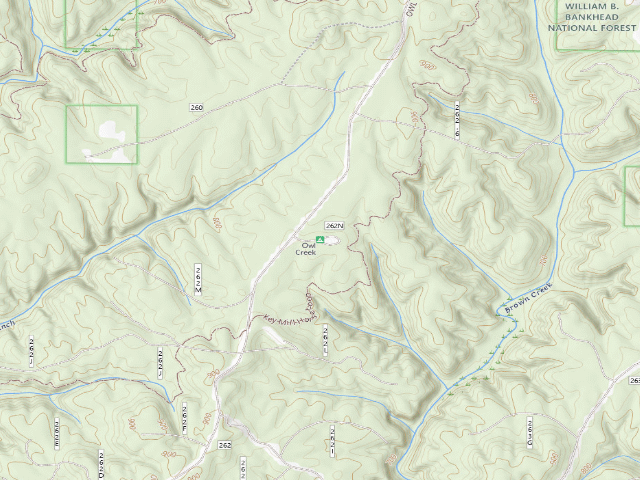 USGS topographic map of Owl Creek