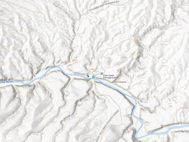 USGS topographic map of Owl Creek