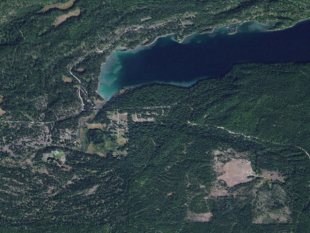 Aerial image of Owl Creek Packer Camp
