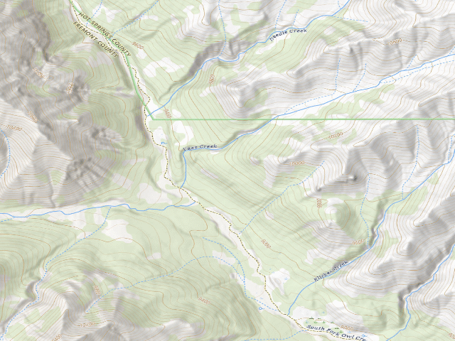 USGS topographic map of Owl Creek Wsa