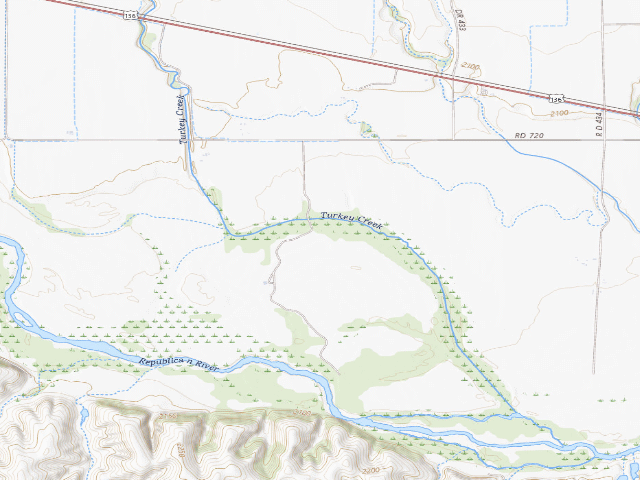 USGS topographic map of Oxford WMA