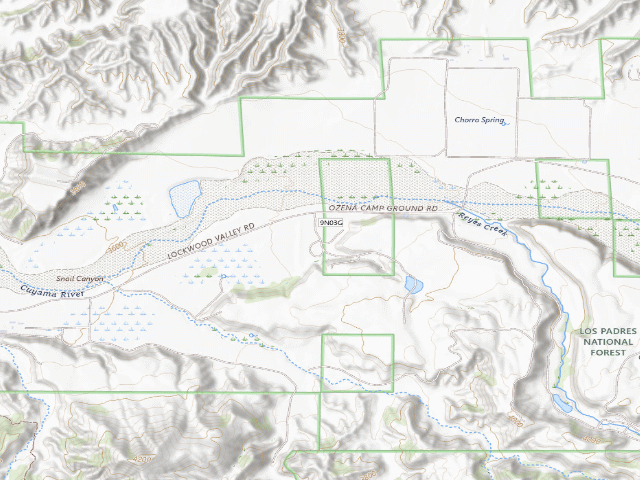 USGS topographic map of Ozena