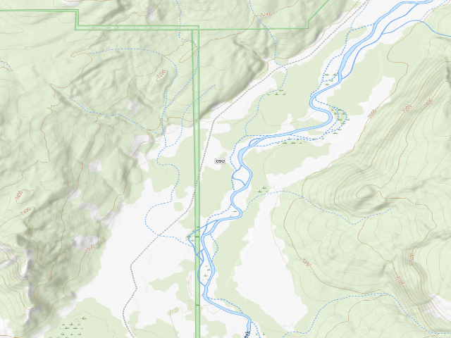 USGS topographic map of Pacific Creek 1