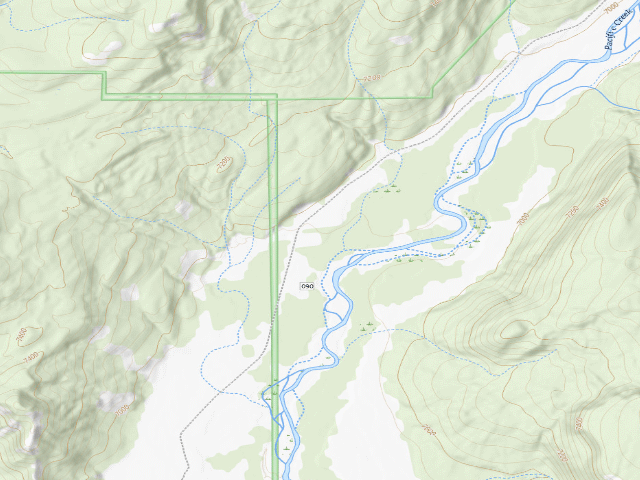 USGS topographic map of Pacific Creek 4
