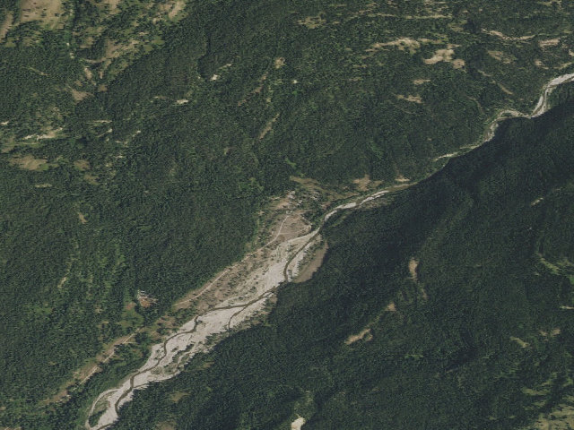 Aerial image of Pacific Creek Campground