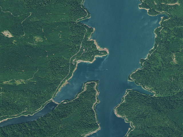 Aerial image of Packard Creek Campground