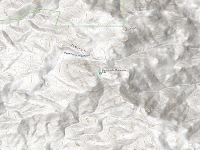 USGS topographic map of Packsaddle