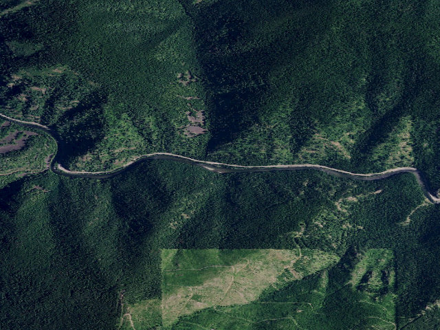 Aerial image of Packsaddle Campground