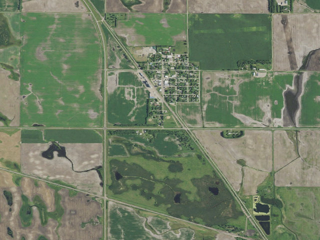 Aerial image of Page City Park -- free tent area (Page)