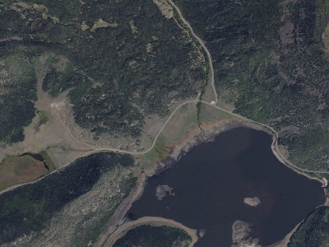 Aerial image of Paiute Campground