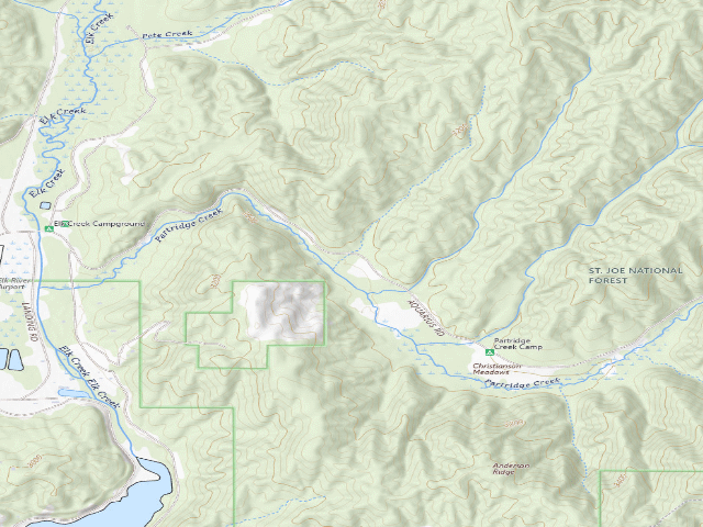 USGS topographic map of Pal1705Rd-002A