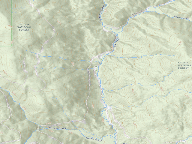 USGS topographic map of Pal382Rd-018.3