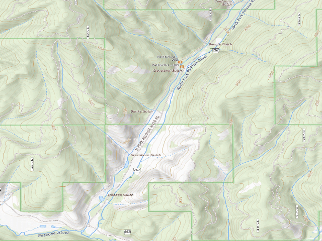 USGS topographic map of Pal767Rd-011