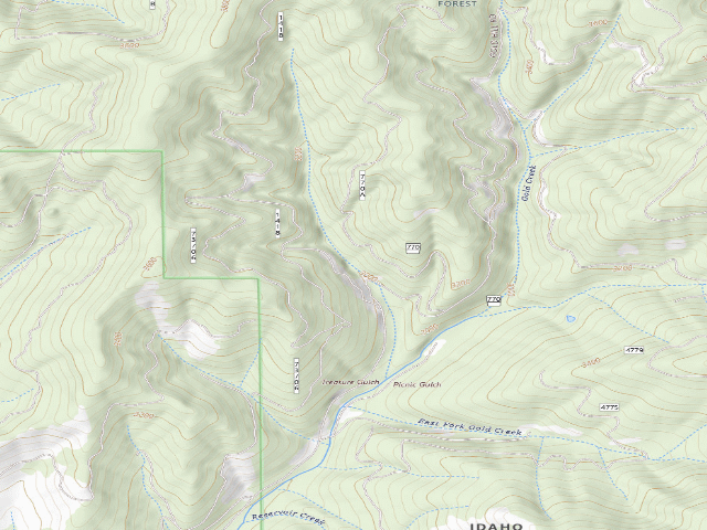 USGS topographic map of Pal770Rd_03A