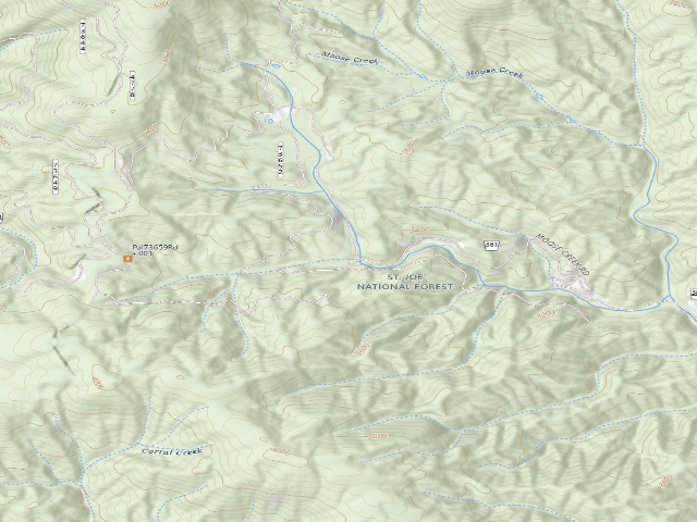 USGS topographic map of Pal820207Rd-001