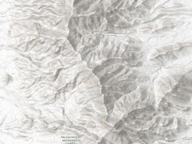 USGS topographic map of Palen/Mccoy Wilderness