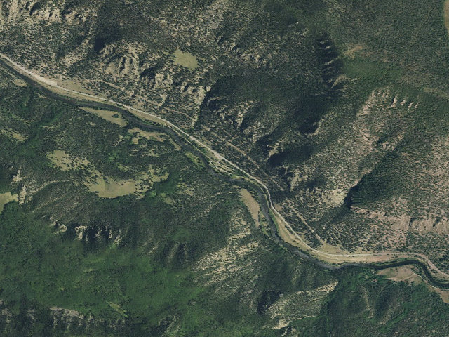 Aerial image of Palisade Campground