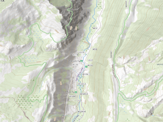 USGS topographic map of Palisade Cg