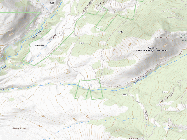 USGS topographic map of Palmer Mtn Road-002