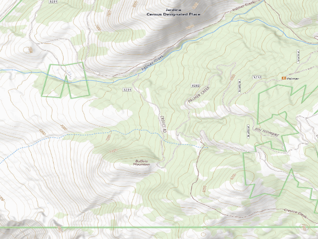 USGS topographic map of Palmer Mtn Road-004