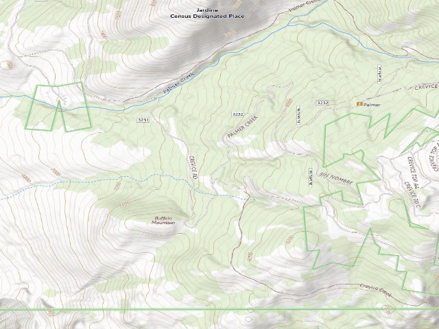 USGS topographic map of Palmer Mtn Road-008
