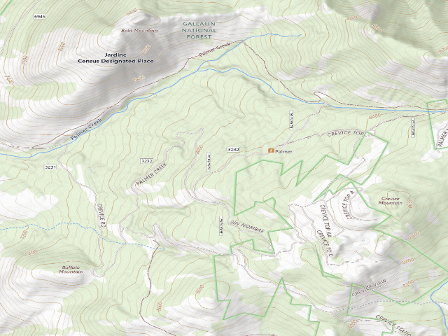 USGS topographic map of Palmer Mtn Road-009