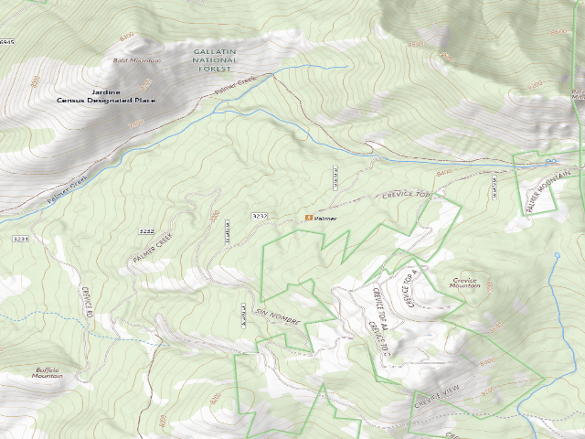 USGS topographic map of Palmer Mtn Road-011