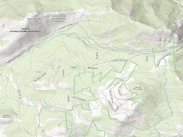 USGS topographic map of Palmer Mtn Road-012