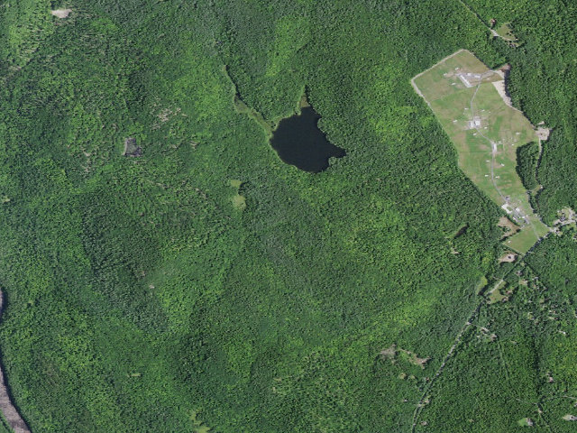 Aerial image of Palmer Pond Tent Site 2 (Lake George Wild Forest)