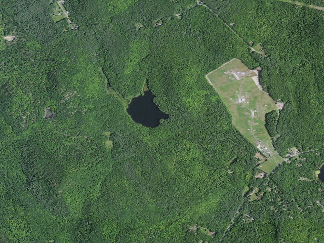 Aerial image of Palmer Pond Tent Site 3 (Lake George Wild Forest)