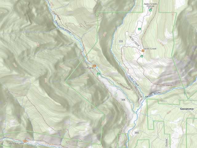 USGS topographic map of Panchuela