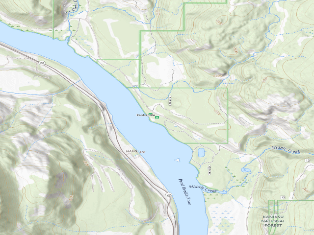 USGS topographic map of Panhandle