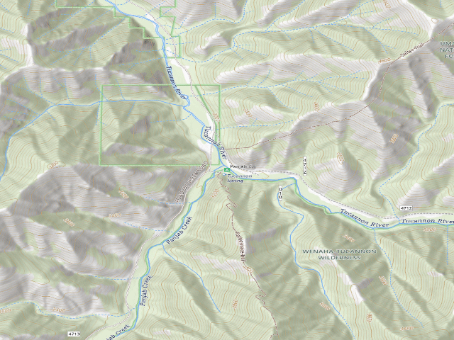 USGS topographic map of Panjab Campground