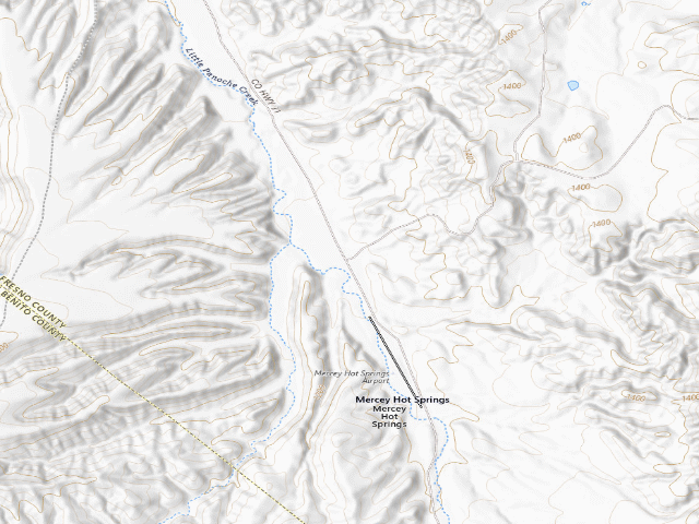 USGS topographic map of Panoche Hills