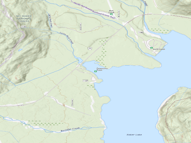 USGS topographic map of Panorama Point