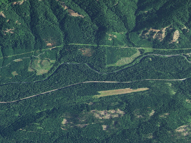 Aerial image of Paradise Campground