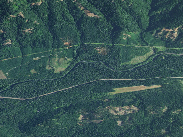 Aerial image of Paradise Campground