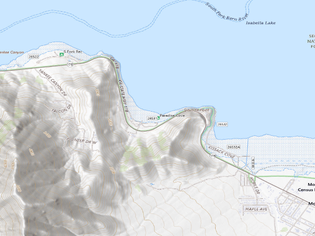 USGS topographic map of Paradise Cove