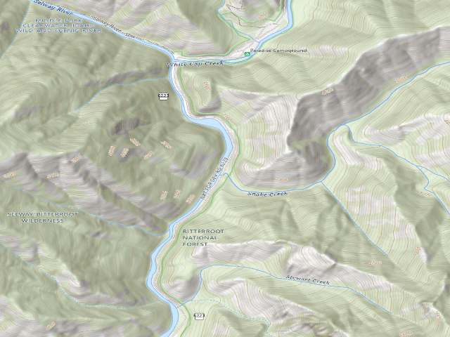 USGS topographic map of Paradise