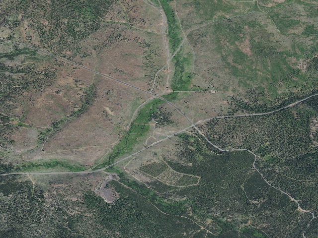 Aerial image of Parish Cabin