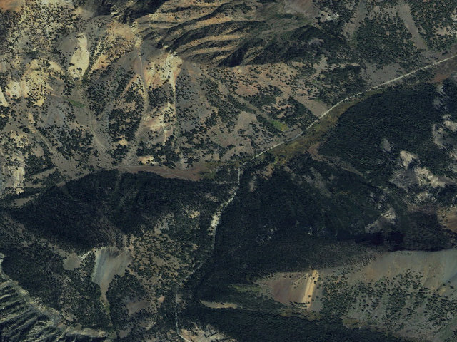 Aerial image of Park Creek Campground