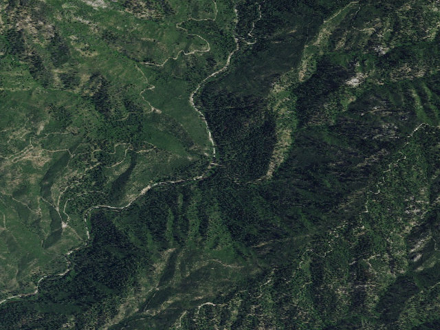 Aerial image of Park Creek Campground