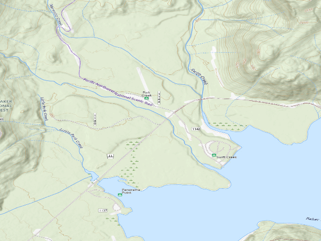 USGS topographic map of Park Creek Dispersed