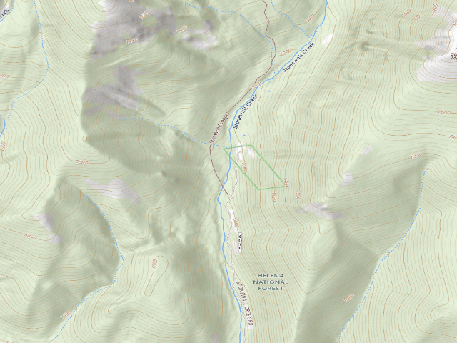USGS topographic map of Park Creek Rd 607-003B